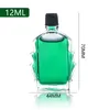 Frasco de vidro recarregável vazio 3ml 6ml 9ml 12ml Frascos pequenos de perfume Recipiente de óleo essencial