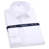 Męskie klasyczne koszulę w paski w paski z długim rękawem Non Iron Regularny biznesowy biznes społecznościowy Łatwa pielęgnacja luksusowa bawełniana koszule 240328
