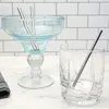 Dricker sugrör 13/16 cm kort 304 Rostfritt stål Metall återanvändbar för cocktail barfest miljövänlig drinkware