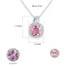 Pendant Necklaces Link Chain 925 Sterling Square For Women Gifts Fine Jewelry Morganite Gemstone Collares Drop Delivery Pendants Dhobw