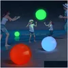 Decoração de festa 40cm bola flutuante controle remoto inflável led iluminar bolas de praia até brinquedos de piscina pelotas de playa con luz ve dhpao