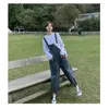 Jean femme printemps automne salopette en jean Version coréenne des Leggings amples mode rajeunissant style occidental