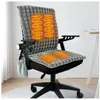 Pillow USB Heated Seat Flannel Electric Blanket Portable Office Outdoor Car Pet Solid Colour