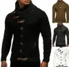 Outono inverno homem suéteres streetwear roupas gola alta camisola homens lg manga malha pullovers macio quente básico camisola masculina c33i #