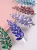 11Colors مقاطع شعر Rhineste للنساء جاذبية مجوهرات شعر الزفاف Accories Handmade Headwear Headwear Prom Bride Hair Pins S11f#