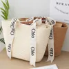 Original Chlee 2024 New Instagram Simple and Fashionable Versatile Cotton Rope Woven Bag Handheld Grass Large Capacity Vacation Beach