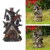 Decorative Figurines Waterproof Resin Fairy Garden House Exquisite Sculptures Statues Supplies Decorations Cottage Tree