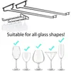 Kitchen Storage Wall Mount Wine Glass Holder Under Cabinet Hanger Organizer Convenience Hanging Stemware For