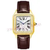 Designer zegarek Square Watch Wysokiej jakości Para Gold Classic Watch Diamond Ring Watch Sapphire Gold Watch Waterproof Watch Mark