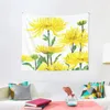 Tapisseries chrysanthèmes jaunes 2 tapisserie Tapete pour les tentures murales décoration fonds d'écran décor à la maison 200x150 cm