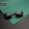 Lunettes de soleil bauhaus lunettes de soleil hommes mode carré noir cadre conduite voyage UV400 L240322