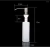 Liquid Soap Dispenser 300 ml Kitchen Sink Black ABS DENGENT Lotion Dispensers Rostfritt stål Huvud Sanitzer