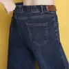 Streetwear Jeans à jambes larges femmes coréennes grande taille 6XL Baggy Denim pantalon haut Wasit décontracté droit Vaqueros nouveau Jeansy Pantales r2AI #