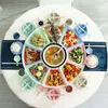 Borden Servies Bordenset Combinatie Ronde Cirkel Dienblad Fruit Sara Gerechten Voor Lunch En Diner Plastic Servies