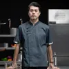 profial Head Chef Jacket Hotel Cooking Uniform Restaurant Kitchen Overalls Coffee Shop Bakery Work Clothe Summer Cook Shirt G7wk#