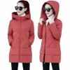 Mulheres Jaquetas de Inverno Casacos Novos Parkas Feminino Thicke Cott Jaqueta Acolchoada Tamanho Solto 3XL 4XL Mid Lg Casaco Com Capuz Casaco Básico 15Js #