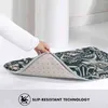 Tapetes Incrível Tatuagem Monocromática Padrão Casa Macia Família Anti-Slip Mat Tapete Tapete Fiery Coração Rosa Rosas Amor Romântico Romance