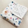 Baby sleeping blanket 2 layers 3D Childrens Doudou Quilt Kindergarten Bedding 240312