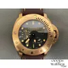 المصمم Panerai vs Factory Top Quality Watch Automatic Automatic P.900 Automatic Watch Top Clone لزجاج زجاجي كامل منحني منحني