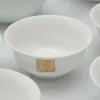 Conjuntos de chá estilo chinês cerâmica teacup conjunto 1 bule 6 xícaras caneca justa com bandeja de bambu kungfu chá branco copos escritório presentes de aniversário