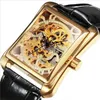 Montre gagnant pour femmes montres de luxe haut de gamme Design mode squelette montre dames mécanique Tonneau cuir 210310229a