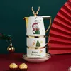 Teaware Sets Gift Box Creative Christmas Home Cup Ceramic Household Exquisite Coffee Flower Tea Pot Fruit Couple