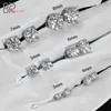 Wholesale Vvs Diamond Earring Factory Price 10k 14k 18k Solid Gold Round Brilliant Cut Moissanite Hoop Stud Earrings Men Women