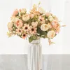 Fiori decorativi Rose artificiali Falsi bouquet da sposa fai da te Centrotavola per composizioni Decorazioni per la casa e per l'esterno