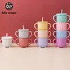 Zróbmy 1 set Baby Feeding Cups Baby Uczenie się dziecięce napoje silikonowe filiżanki dla maluchów dzieci z silikonowym filiżanką popijającą 240322