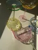 Style nordique motif de citrouille conception contraste couleur vin gobelet verre ménage créatif Simple crème glacée Dessert tasse 240320