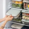 Butelki do przechowywania lodówki pojemniki na żywność z pokrywką kuchenną pudełko uszczelniające jajko owoce warzywa świeży organizer