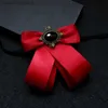 Bow Ties Mens Ribbon Collar Flowers Formal Dress Shirt BowTie Fashion British Korean Business Wedding Accessories Handmade Jewelry Gift Y240329