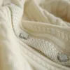 Koszule damskie Bluzki pokręcone miękki kaszmir z diamentowym guzikiem dzianin sweter dla jesiennych i zimowych kobiet upuszcza de otiq4