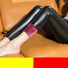 Calças femininas mulheres leggings de couro falso sexo inverno manter quente cintura alta jegging tornozelo comprimento grande szie 5xl mais veludo feminino legging