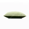 Yastık fas üst düzey fransız yün koyu açık yeşil kontrast renkli pamuk ve keten model bel ev yatak odası