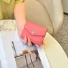 2024 New Palm Print Cowhide Color Blocking Short Style 3 Fold Wallet Genuine Leather Matching Clip Card Bag Bags