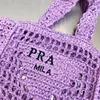 Tricô tote sacos de praia palha luxo saco de praia designer de malha bolsa de compras oco out mulher luxurys marca férias casual totes sacos das mulheres bolsa de ombro