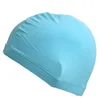 Bonnets de natation Adultes Femmes Hommes Couleur Pure Bonnets de NatationProtéger les Oreilles Cheveux Longs Sports Piscine HatTeen Garçons Filles Élastique Lycra Bonnet de Bain 240328