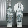 Vasos Jingdezhen Vaso de cerâmica 1,8 m pintado à mão sala de estar e el empresa abertura decoração grandes decorações