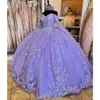 angelsbridep lusso scintillante lavanda quinceanera dres festa di compleanno prom principe abito di sfera abiti da 15 anos corsetto x6f7 #