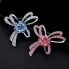 Pins Brooches Red Trees Classic Crystal Bow Brooch In Box Fashion Broches For Women Graduation Gift Aka Sorority Jewelry Borches 2024 Pins Brooch Designer Jewlery