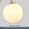 Wall Lamp Nordic Golden Lights With Milky/Clear Special Glass Round Ball Bedside In Bedroom