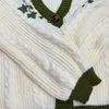 Evermore Cardigan Taylor Versi Verde Vine Bordado Butt Down Cable Knit Sweater Mulheres Outono Inverno Vintage Outfit A9GZ #