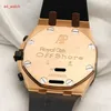 Celebrity AP Relógio de pulso Royal Oak Offshore Series 18K Rose Gold Timing Relógio mecânico automático masculino Relógio de segunda mão Relógio masculino de luxo 25940