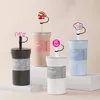 32colors girls bookムービー映画シリコーンストロートッパーアクセサリーカバーチャーム再利用可能なスプラッシュプルーフ飲酒プラグ装飾8mm/10mmストローパーティー