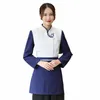 Hôtel Vêtements de travail Vêtements d'automne et d'hiver Serveur Workwear Lg Sleeve Hot Pot Restaurant Restauration Uniforme Thé au lait Restauran M5cB #