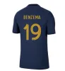 2024 2025 Benzema mbappe voetbaltruien Player -versie Griezmann Pogba 22 23 24 25 Wereldbeker Nationaal team Francia Giroud Kante voetbal shirts