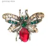 Pins Brooches MOZOG Lapel Pins Exquisite Bee Brooch Ultra-Light Electroplated Delicate Ornaments Popular Jewelry Fashion Costume Decorations Y240329