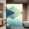 Window Stickers Privacy Film Static Cling No Glue Decorative Beautiful Scenery Treatments Coverings Sticker