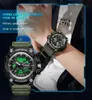 Armbanduhren SANDA Neue Militär Shock Uhren G-Stil Uhr Für Männer Junge Quarz Analog Armbanduhr Wasserdichte Sport Uhr Männer LED digital Uhr 24329